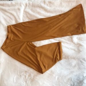 COPY - shein yellow burnt yellow 70s thin wide leg